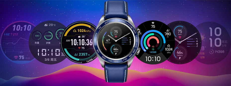 Huawei Honor Watch Magic, водонепроницаемые, gps, NFC, для работы, 7 дней, напоминания о сообщениях, пульсометр, трекер сна, экран 1,2 дюйма