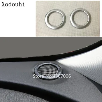 

Car Cover ABS Matte Front Dashboard Speaker Sound Ring Audio Trim Frame 2pcs For Jaguar F-PACE F Pace 2016 2017 2018 2019 2020