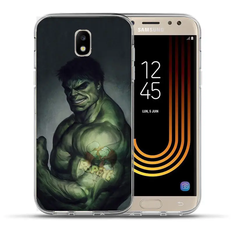 Чехол Marvel с Мстителями для samsung Galaxy J3, J5, J7,,, J2 Prime, G530, мягкий ТПУ чехол, чехол Capinha Etui