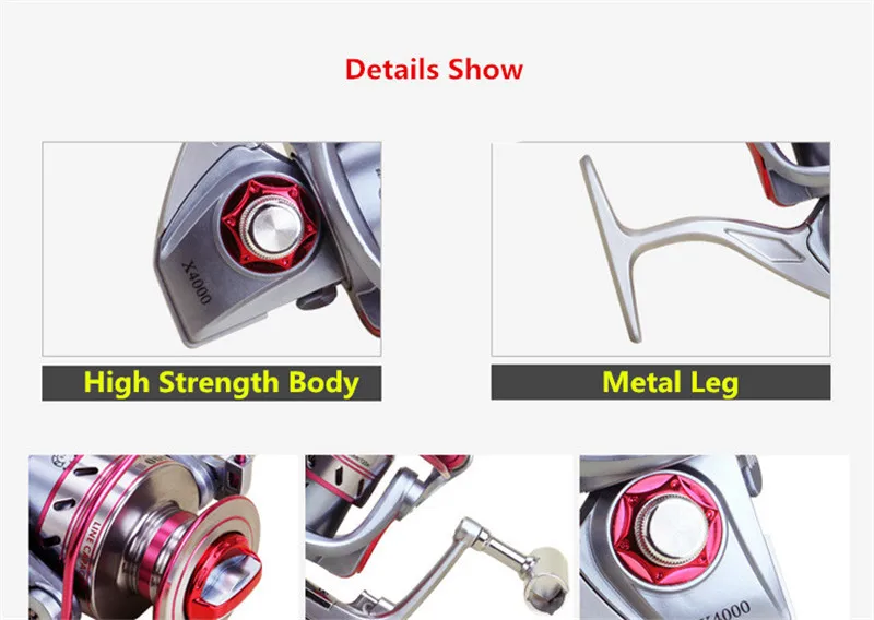 Full Metal Head & Arm & Leg Spinning Fishing Reel 12+1BB Gapless 5.51 High Speed Fishing Reel for River Lake Sea Fishing (5)