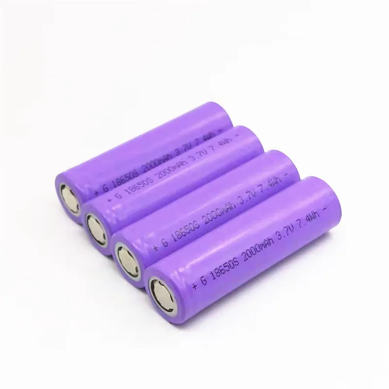 High Quality 2000mah 18650 battery 3.7V Lithium-ion Rechargeable Battery For Flashlights, Power bank