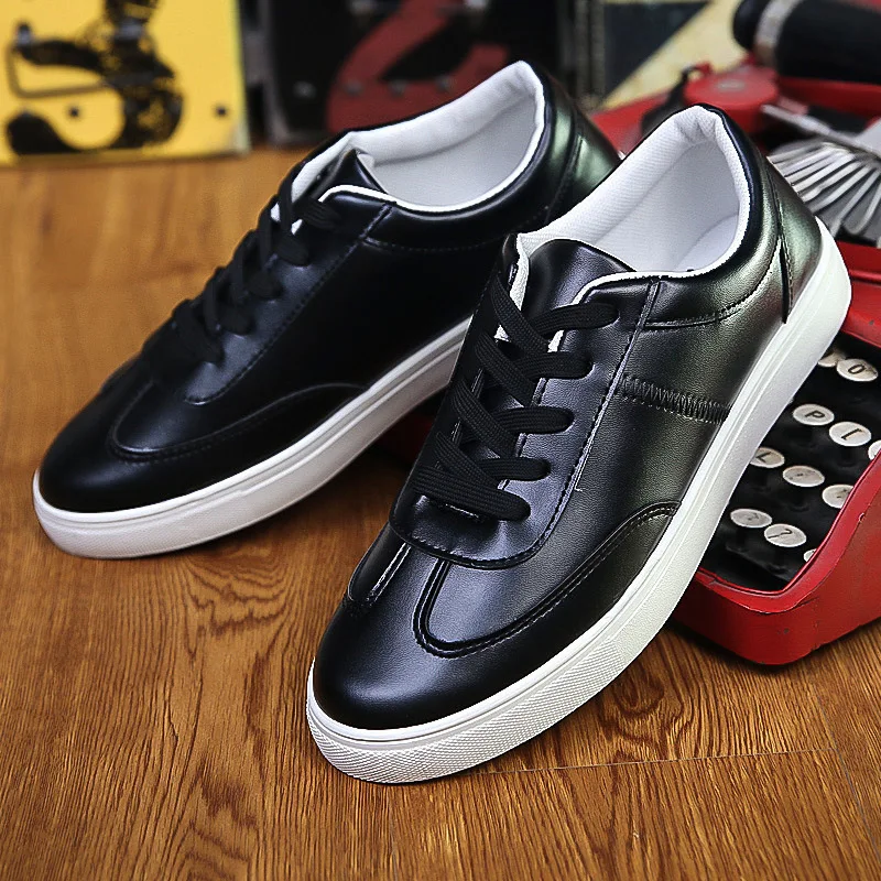 Men Casual Sneakers Flat PU Leather Sneakers Fashion Shoes Men Autumn ...