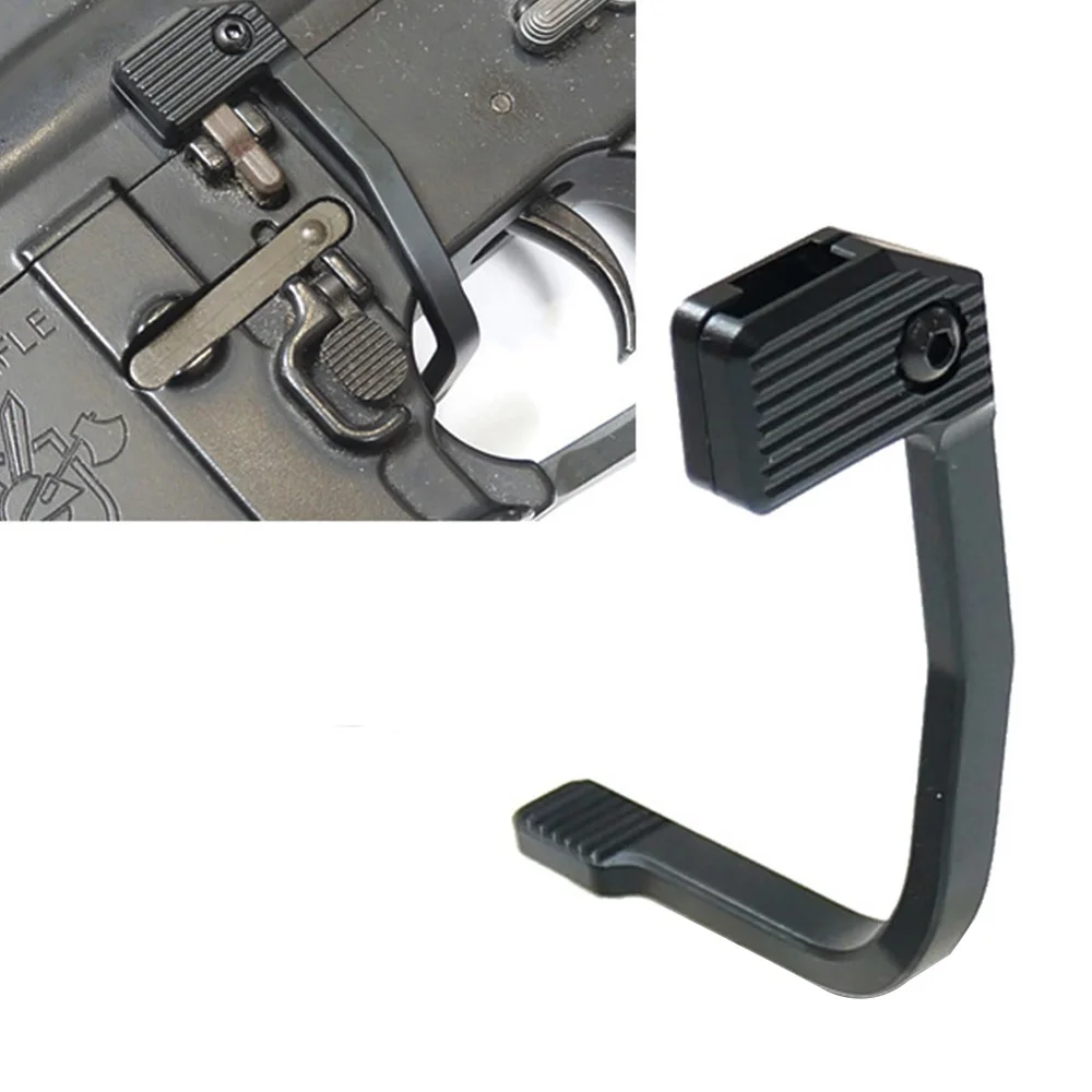 Najtaniej Tactical Magazine Speed Loader BAD stop aluminium ulepszona mapa Bolt Catch Extender dźwignia zwalniająca talerzyk na pieczywo do M4 M16 AR15