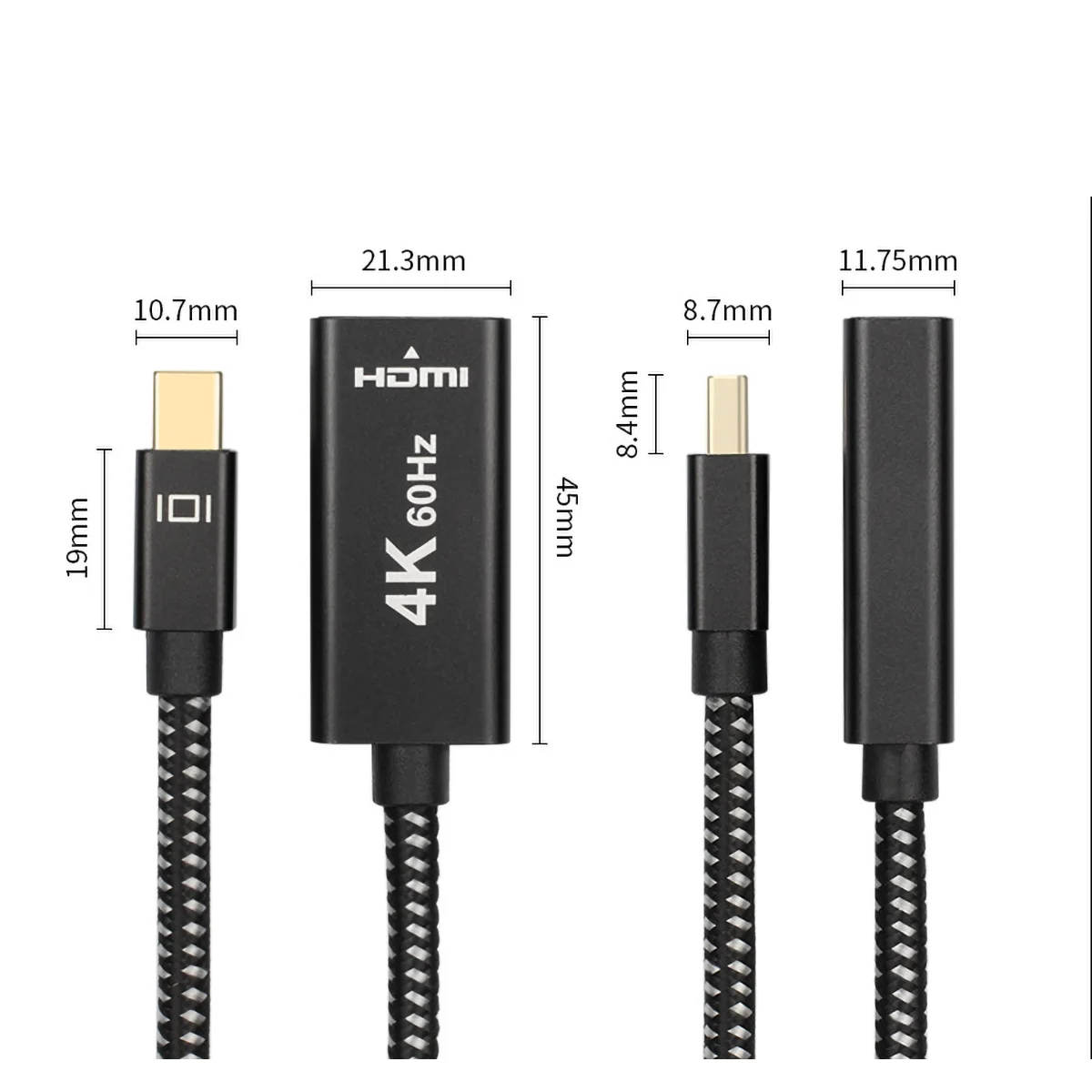 Кабель мини кабель адаптера DP к HDMI 4 k 60 Гц алюминиевый корпус сети мини DP к HD tv