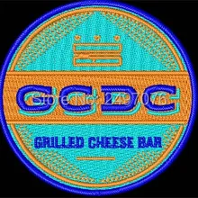 Вышитая аппликация на заказ или значки с круглым наполнением gcdc логотип крепится на одежде
