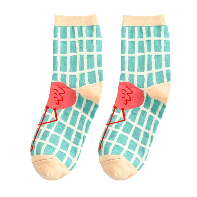 Fashion Harajuku Bird Flamingo Cartoon Animal Socks Female Women Girl Sox Socks
