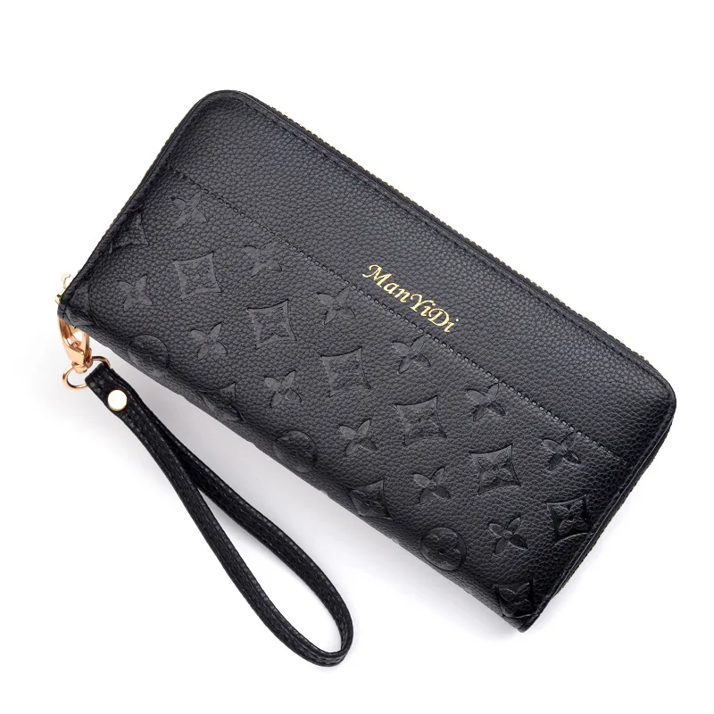 New Long Zipper Large Capacity Fashion Embossed Wallet