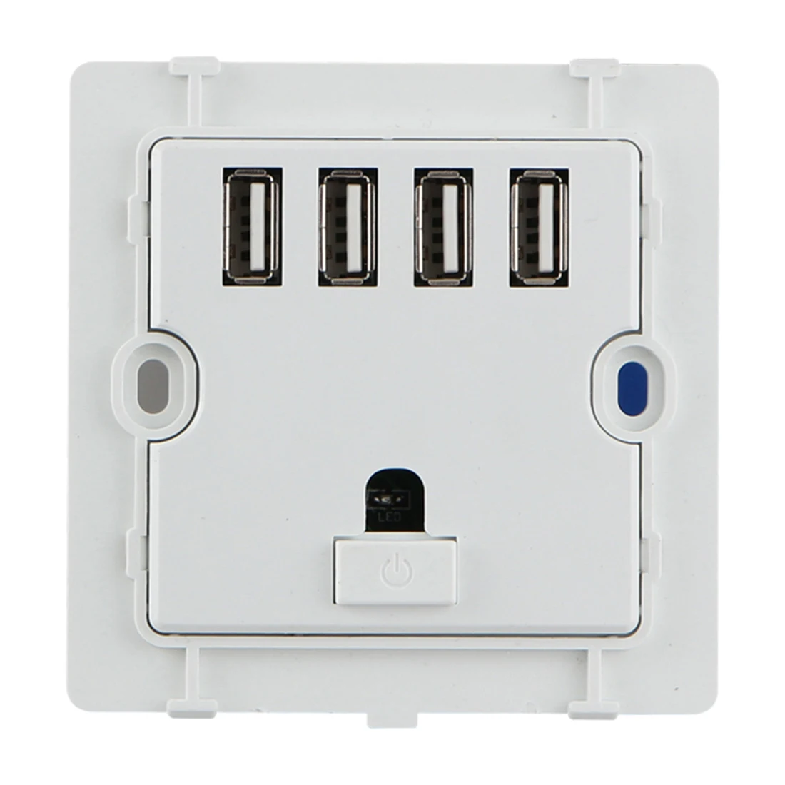 Светодиодный светильник с переключателем, USB, настенное зарядное устройство, розетка с 4 портами постоянного тока, 220 В до 5 В, розетка с панелью, переключатель с адаптером питания