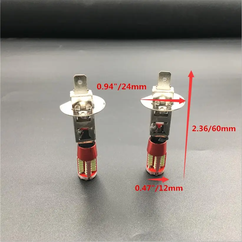 2 шт. автомобильные светодиодсветодиодный лампы H1 3014 57 SMD|canbus error free|error freesuper bright |