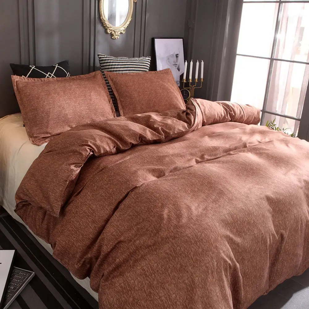 

Washed Cotton Duvet Cover with Zipper Closure,Washed Process Microfiber,Soft Full/Queen Size 3 Pieces (1 Duvet Cover+2 Pillow )