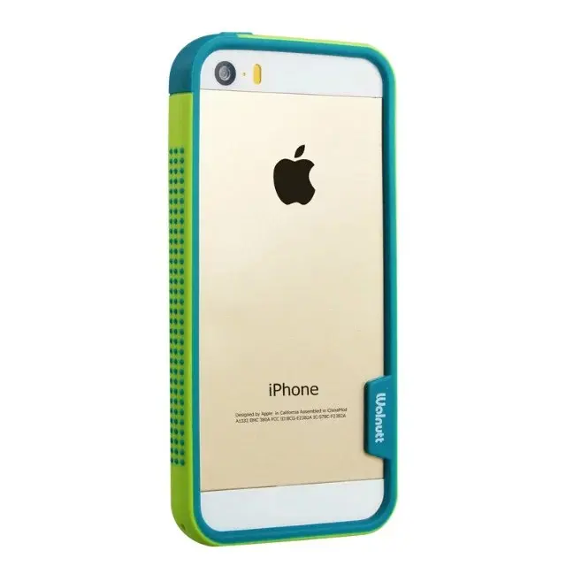 Koop Voor iphone SE bumper, Zenus Walnutt Kleur Shock Siliconen + PC Shockproof BUmper frame Voor Apple iPhone 5 S 6 6 S 6 Splus 7 7 plus