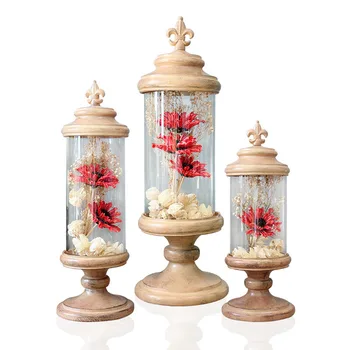 

Rome column glass curtain TV cabinet office store coffee shop window showcase decoration artificial flower Simulation flowers