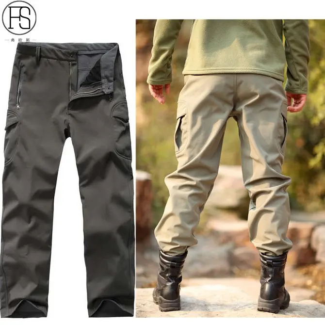 

11 Color ! Sharkskin OutdoorSports Long Pants Breathable Waterproof Combat Stalker Trousers Military Tactical cargo pants