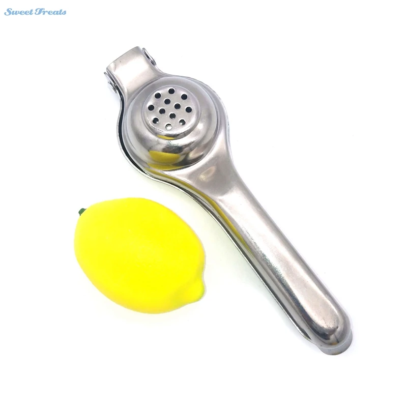 

Sweettreats Stainless Steel Hand Lemon Juice Press Squeezer Convenient Fruits Squeezer Citrus Juicer Fruit & Vegetable Tools