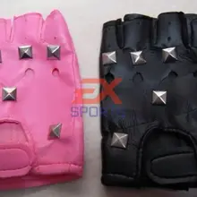 1 пара х половина искусственной кожи Варежки Прихватки для мангала для велосипеда Велоспорт одежда оптом высокое качество es1012