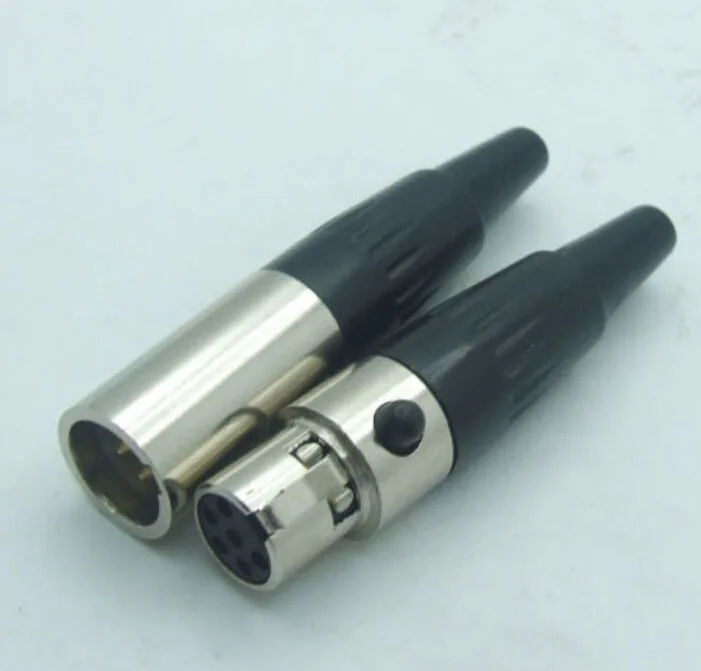 10 компл. Mini 6 PIN MINI XLR IN LINE (10 штекер + гнездовой разъем) разъем TA6F для медицинского