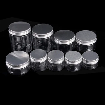 

30-250ML Aluminum Cap Cosmetic Tin Pot Lip Balm Jar Containers Oil Wax Empty