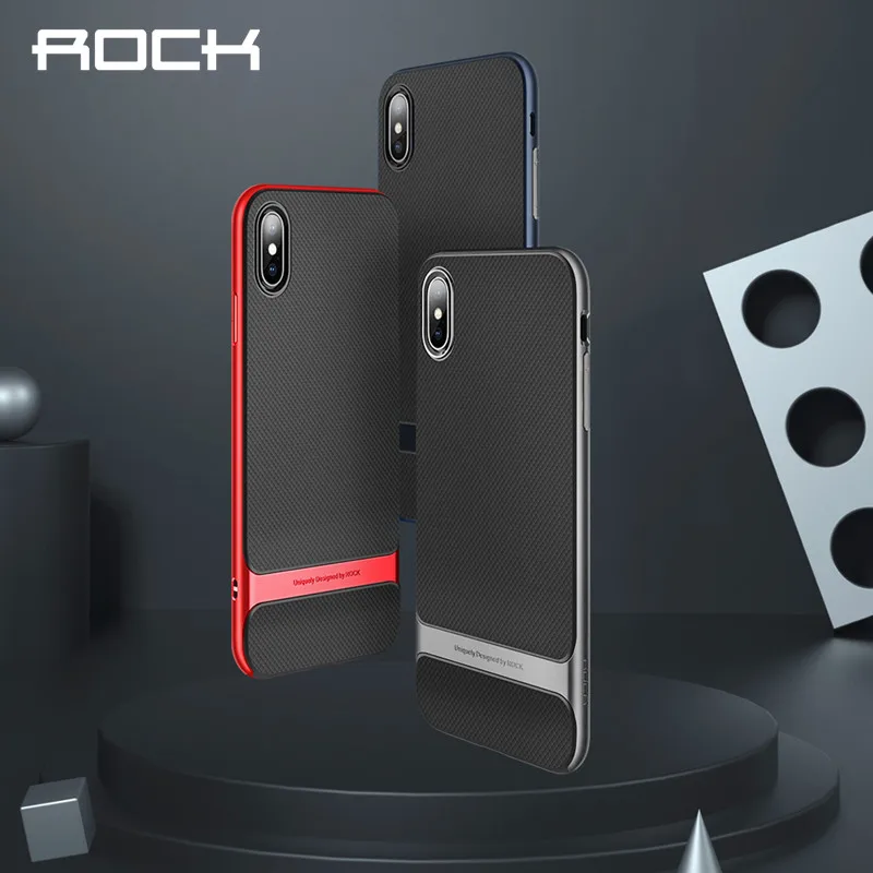 ROCK Luxury Royce чехол для телефона iPhone 2018 дюймов покрытие ТПУ задняя крышка 5 8 6 1 Xs 9 Plus |