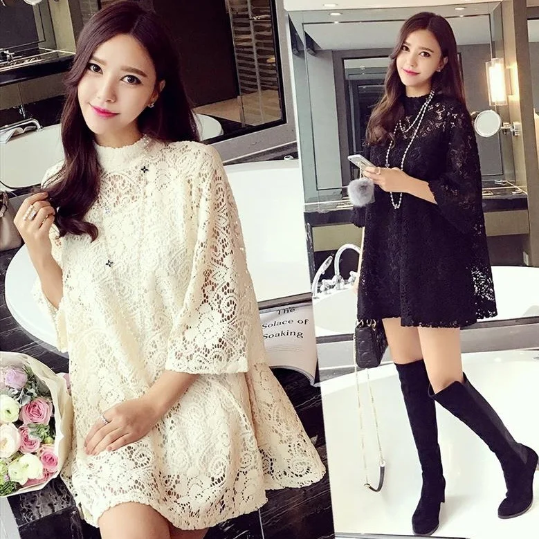 

2016 Lycra Chiffon Short Cotton Polyester Join In The Spring And Summer Top Collar Shirt Sleeve Seven Women Jacket Loose Fat Mm