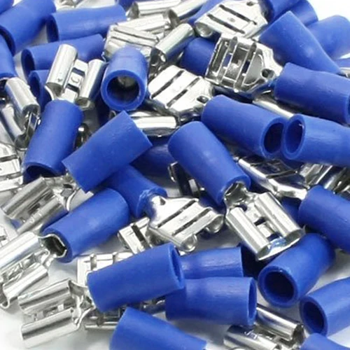 

Sale 50 Pcs 2.5mm Dia Wire Hole Spade Crimp Terminals Connectors 220VAC 15A