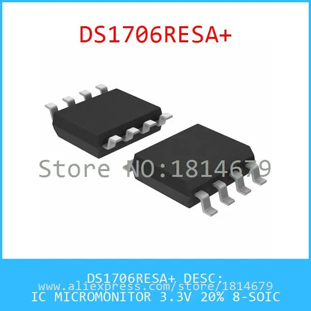 Бесплатная Доставка 1 Шт./лот DS1706RESA IC MICROMONITOR 3.3 В 20% 8-SOIC 1706 DS1706 1706R |