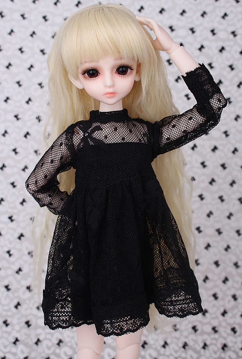 Бесплатная доставка 1/3 1/4 1/6 BJD/SD BJD кукла модная одежда черное платье для кукол