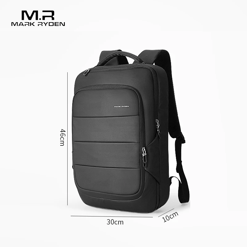 Mark Ryden Man Backpack Waterproof USB Charge Business Bag Fit 15.6 inch Laptop Backpack Men's Anti-theft Bag