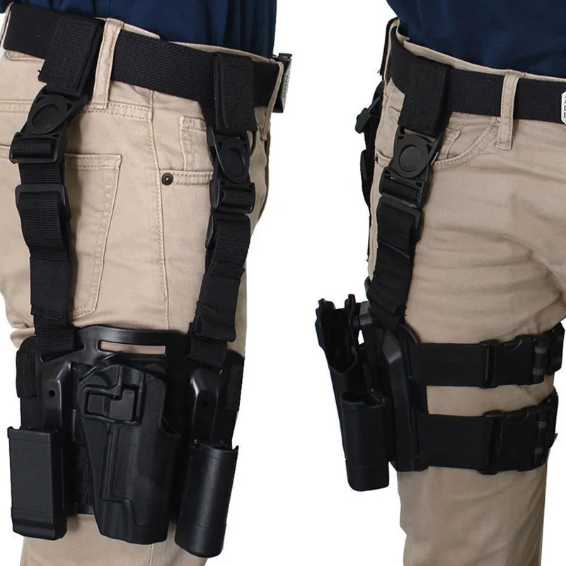 Tactical Equipment Military Right Hand Leg Thigh Holster Quick Drop