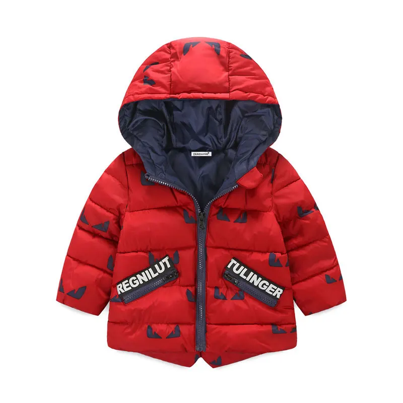 Winter Baby boys clothes Children's Warm Jacket red Outerwear Kids ...