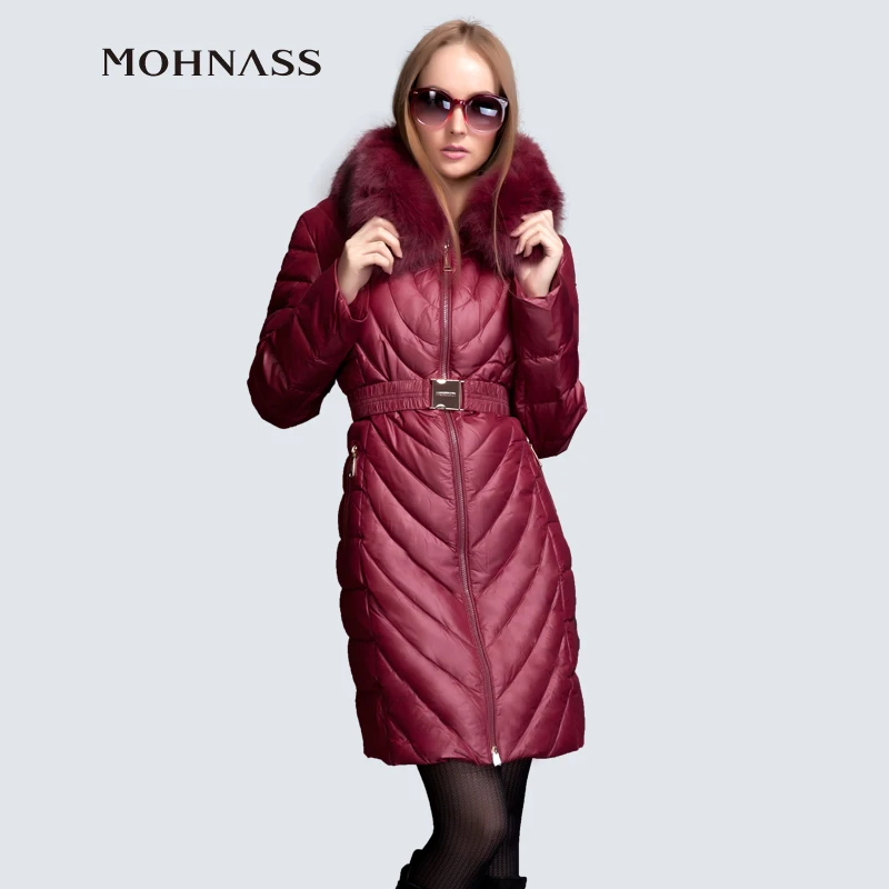 MOHNASS 2015 Winter Women Down Jacket Woman Coat Fashion Duck Down Parka Women Plus Size RUS