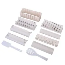 FJS! 10 шт./компл. набор для приготовления суши рисовых рулонов