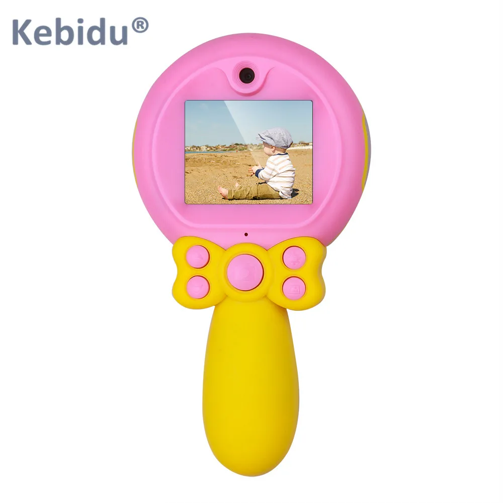

Kebidu Mini Cute Kids Camcorder Dual Lens 1920x1080 Digital Camera HD 1080P Self-timer Photography Toys for Children Xmas Gift