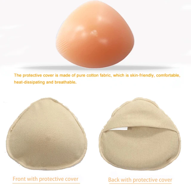 Silicone Breast Form Artificial Silicone Fake Breast Protheses Real Soft  Touch Feeling 500g Triangle Fake Chest D30 - Breast Protheses - AliExpress