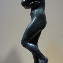 Bi003696 Western Art Decor Мраморный База Меди Бронзовая Статуэтка Обнаженная Статуя Скульптура