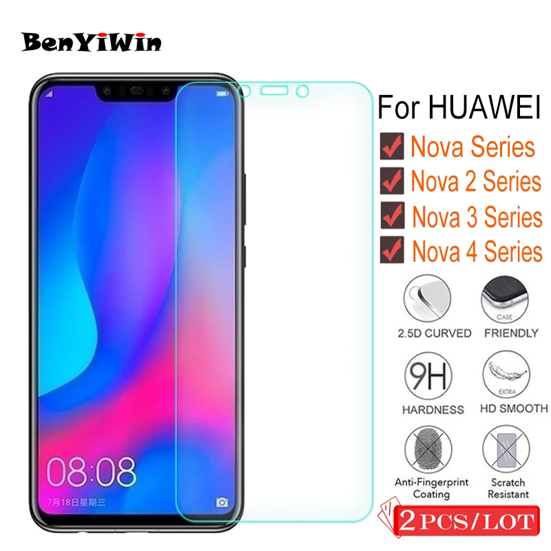 Закаленное стекло 9H для Huawei Nova 4 3 2i 2S 3i 3E 2 Llite Plus Pro шт.|Защитные стёкла и плёнки| |