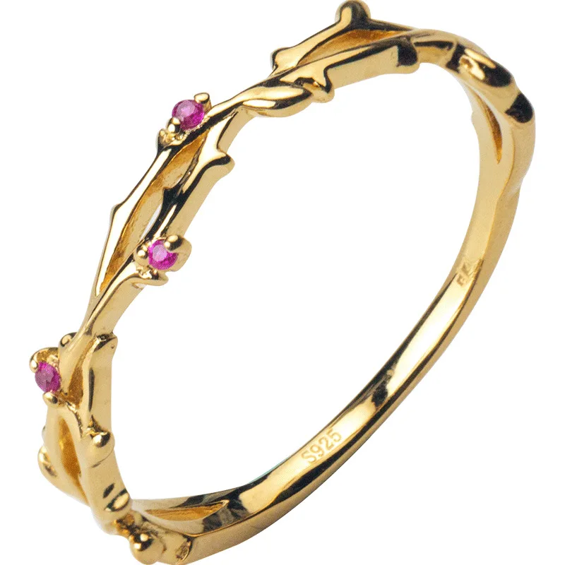 

Beautiful Winding Tree Branch CZ 925 Sterling Silver Ring