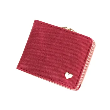 

10PCS / LOT Women Wallet Small Coin Purse Hasp Short Ladies Purse Female Card Holder Leather Clutch Wallet