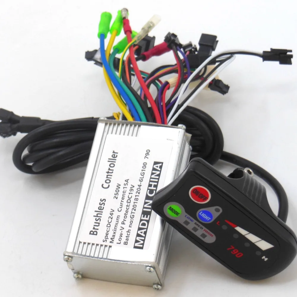 Top GREENTIME High Quality 24V 250W E-bike Brushless Motor 790 Controller BLDC Motor Driver+790LED display 1