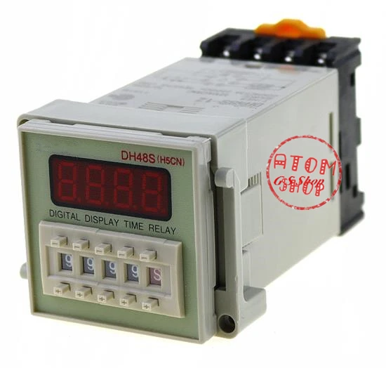 

DH48S-1Z 12V 24V 110V 220V AC Digital Timer Relay On Delay 8 Pins SPDT Reset/Pause Function