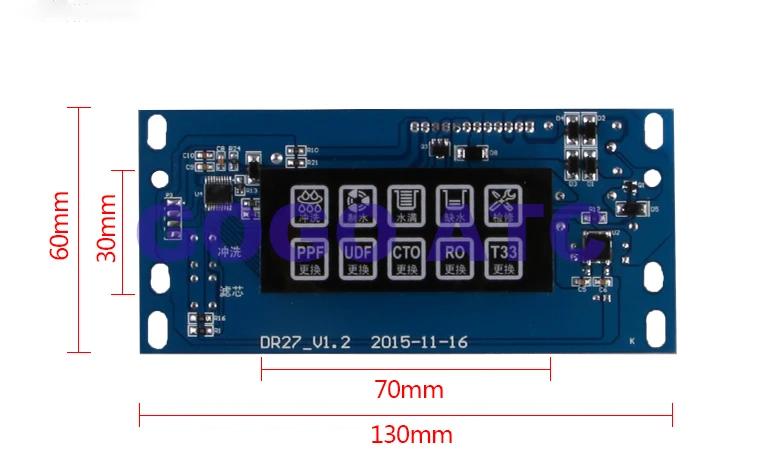 Очиститель воды компьютерная плата управления с фильтром управления RO машина обратного осмоса звуковой сигнал цветной экран светодиодный Универсальный