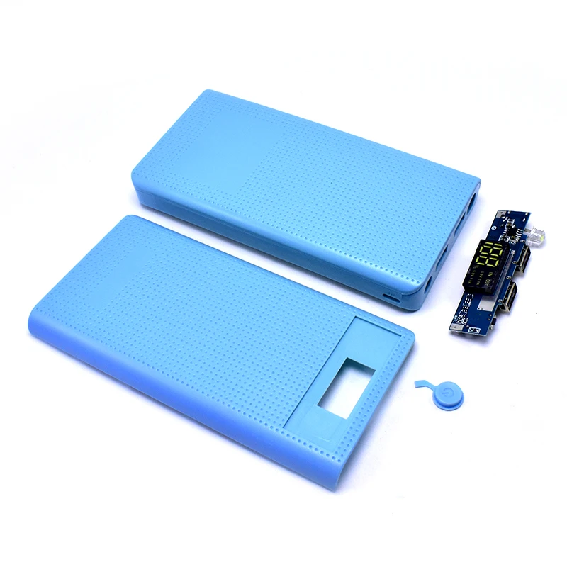 

FGHFG 5V 2.1A 2 USB 7X 18650 DIY Mobile Power Bank Case Kit Battery Charger Box Case