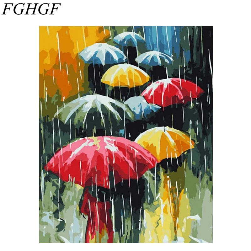Набор для рисования по номерам FGHGF Безрамная цифровая раскраска под