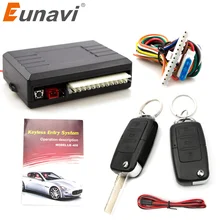 Eunavi système d'alarme universel de voiture | Kit de verrouillage de porte automatique à distance, verrouillage de commande centrale, serrure de porte sans clé