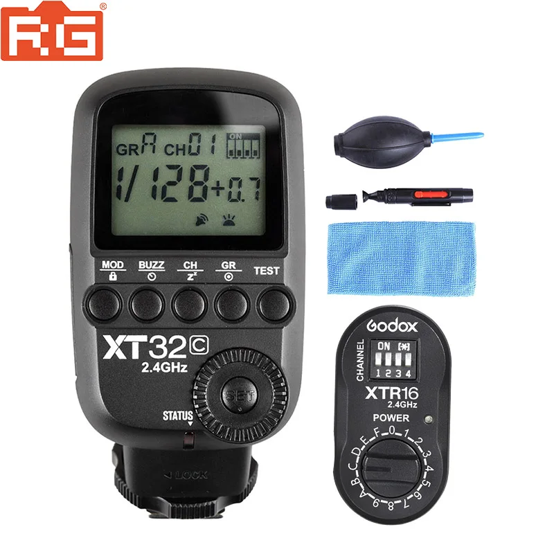 

Godox XT32C XT32N 2.4G Wireless 1/8000s High-speed sync Flash Trigger for Godox X System Flash XTR-16 XTR-16S for Canon NIKON