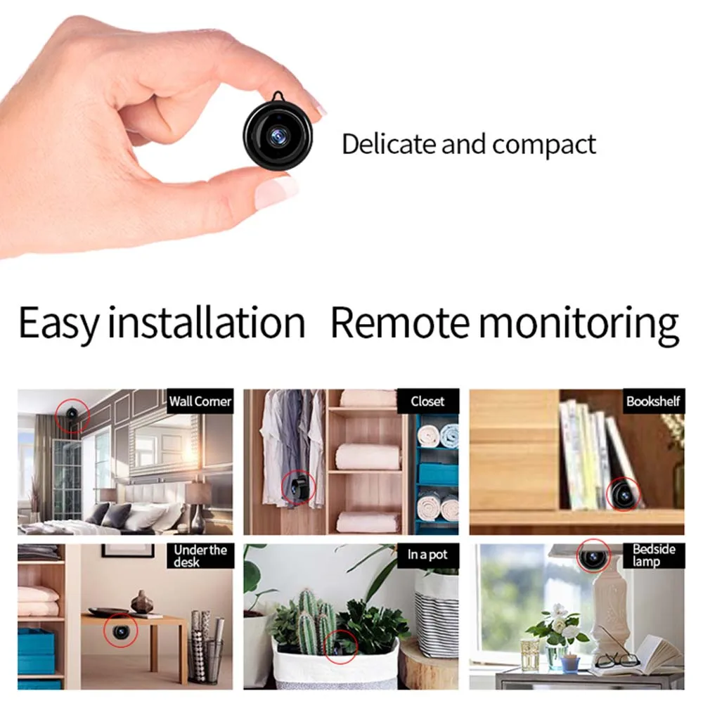 YuBeter 720p Мини камера беспроводная WIFI ip мини видеокамера Домашняя безопасность CCTV