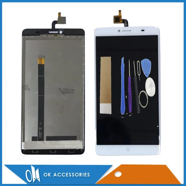 

6.5 Inch For Doogee Y6 Max LCD Display With Touch Screen Glass Sensor Digitizer Assembly White Color With Tools Tape