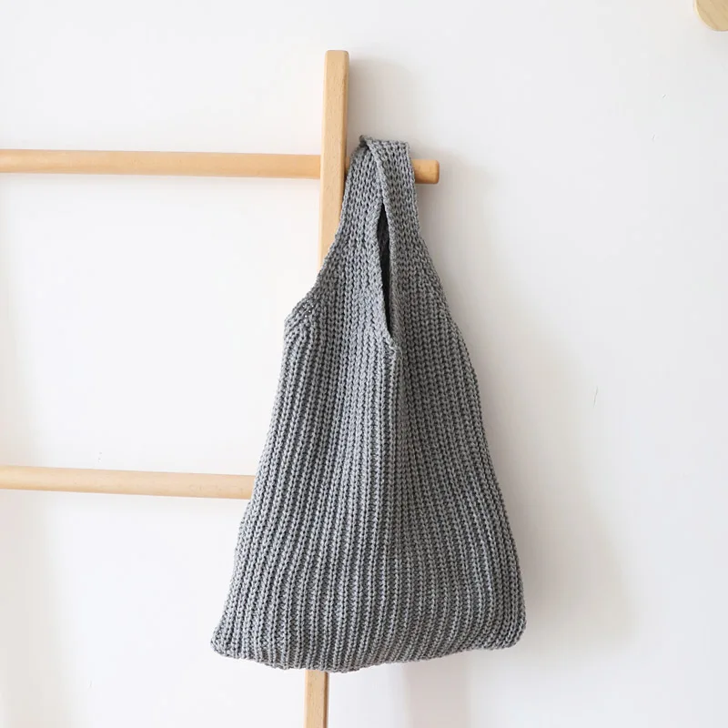 

Original Knitted Wool Wrist Bag Autumn And Winter Korean Version Of The Hand-woven Bag Handbag Fashion Wild Simple Shoulder Bag