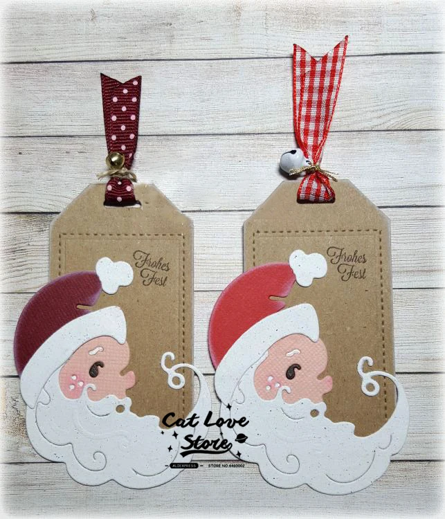 Санта Клаус рождественские металлические трафареты для пресс-формы для бумага для скрапбукинга декоративная открытка Ремесло тиснение высечки