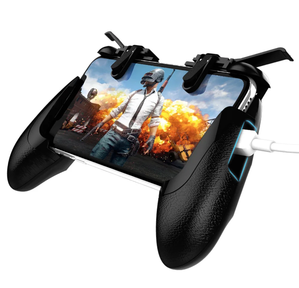 2019 RK game 8th  New Mobile Phone forPubg Game Handle Grip With L1R1 Shooter Controller Trigger Forpubg