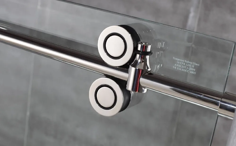 wallpapers Stainless Steel Screen Door Rollers diyhd frameless shower door twin roller sliding shower rail stainless steel in line shower hardware